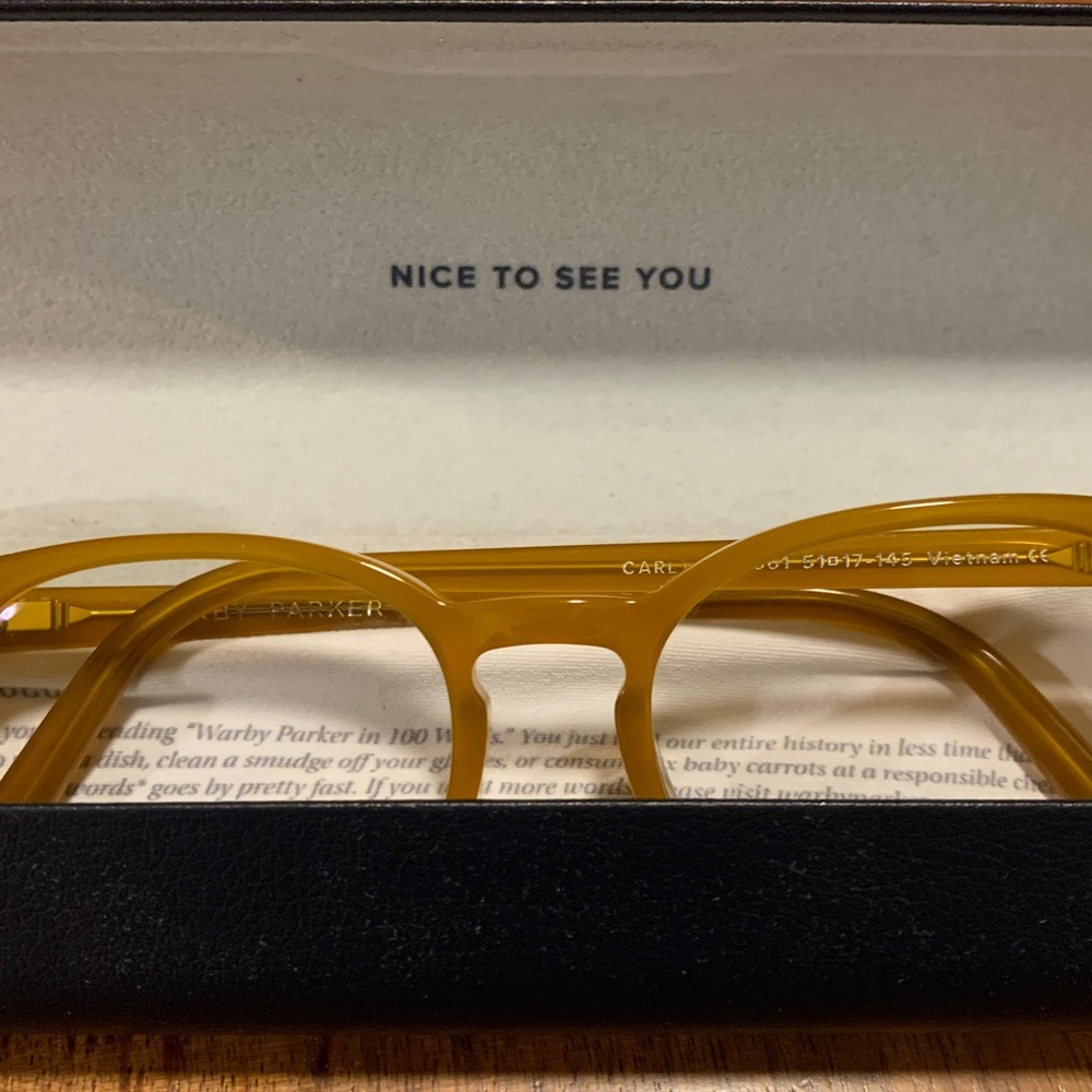 Warby Parker Carlton frames in “Apricot” - Picture 3 of 4